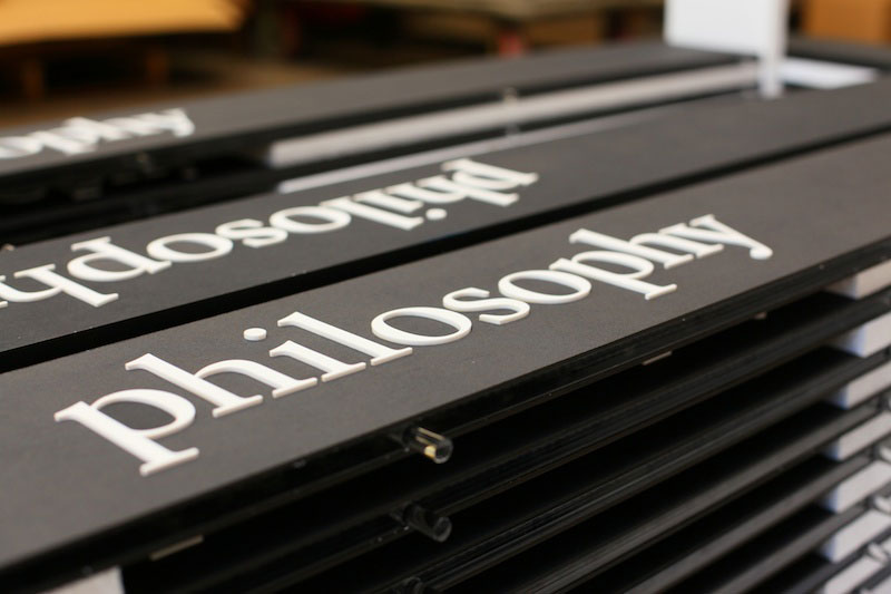 Push Through Letters Store Fixture Header