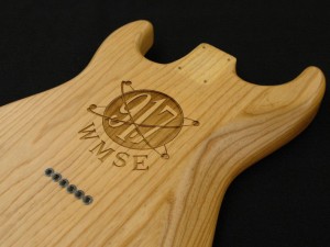 Laser Engraved Wood Guitar Body