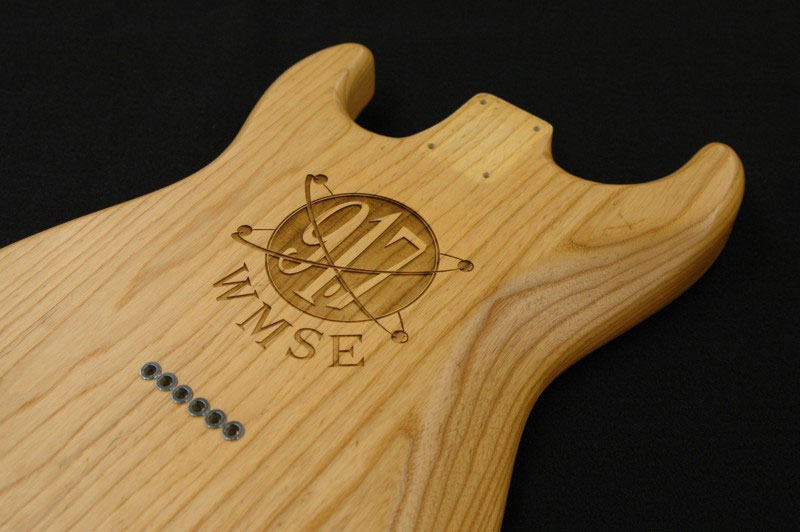 Laser Engraved Wood Guitar Body