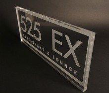 plexiglass engraved plaque targhetta