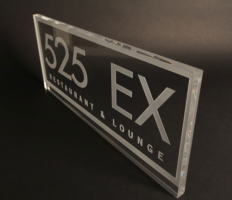 Laser Cut Laser Engraved Acrylic Plaque