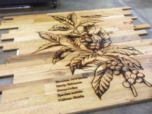 Large Format Wood Wall Cladding Laser Engraving