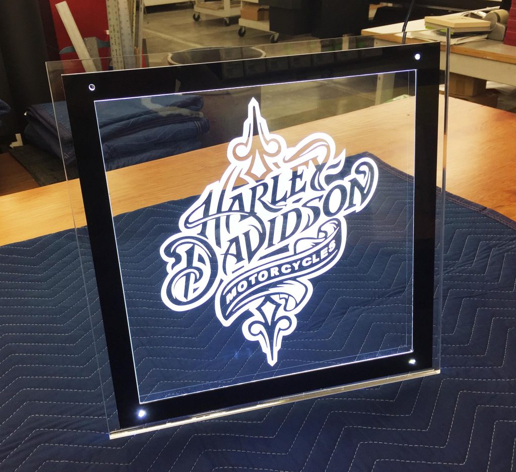 Custom Laser Engraved Acrylic LED Sign Panels